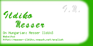 ildiko messer business card